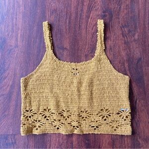 american eagle crochet top